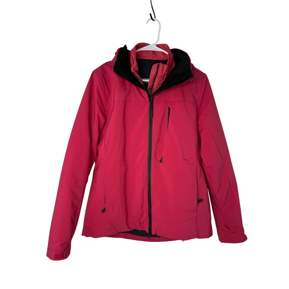 Body Glove 3-in-1 Hooded Ski Jacket M Red Waterproof Softshell + Inner Liner
